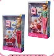 Muñeca Defa Coche Bebe 8358 P*36