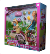Muñeca Defa 8457 Bicicleta Y Accesor P12