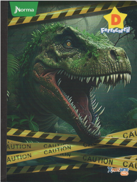 Cuaderno Ferrocarril tipo D 100 hojas Caution