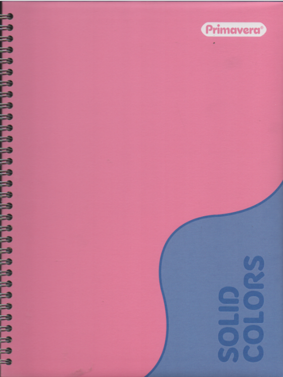 Cuaderno argollado grande 105 femenino cuadriculado pasta dura Solid Colors