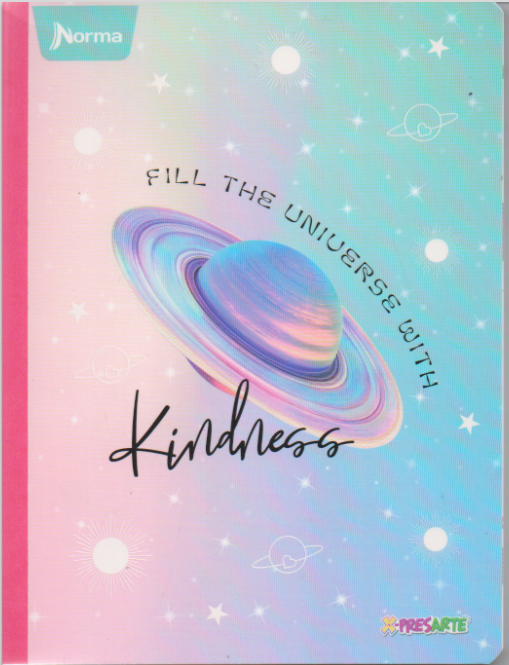 Cuaderno cosido cuadriculado niña x 100 Fill the universe