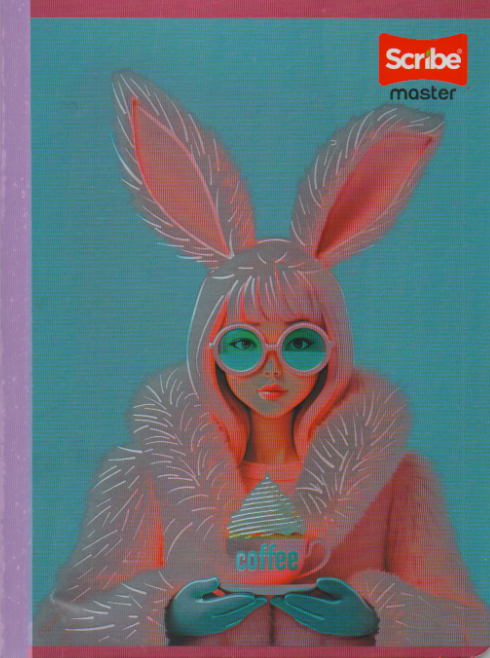Cuaderno cosido cuadriculado niña x 50 Coffee