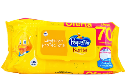 Pañitos humedos pequeñin karite x 100