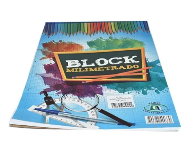 Block milimetrado 1/8