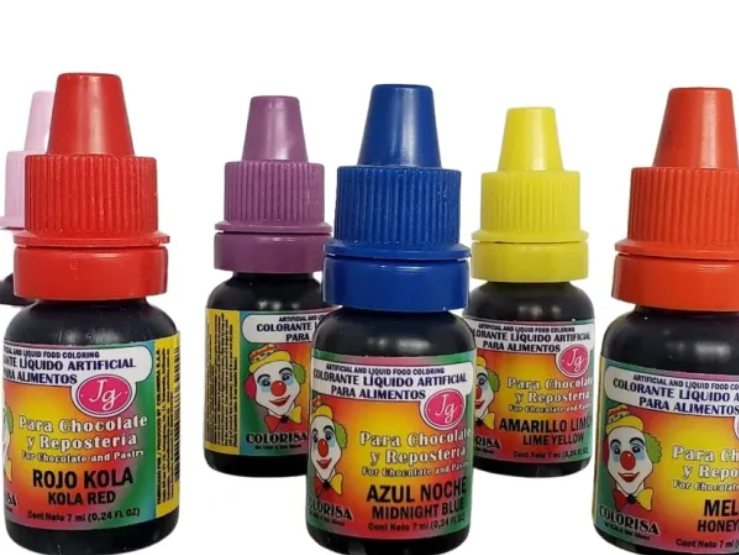 Colorante de alimentos liquido x 12 ml