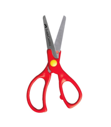 Tijera punta roma Faber Castell