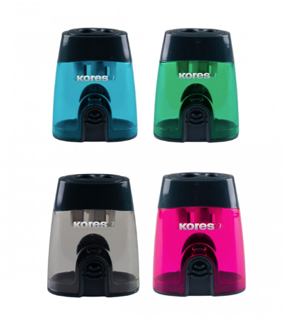 Tajalápiz kores Click it doble servicio con depósito