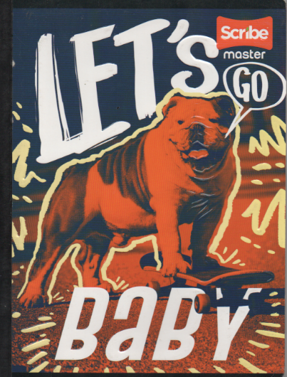 Cuaderno niño cosido ferrocarril 100 hojas Lets go baby