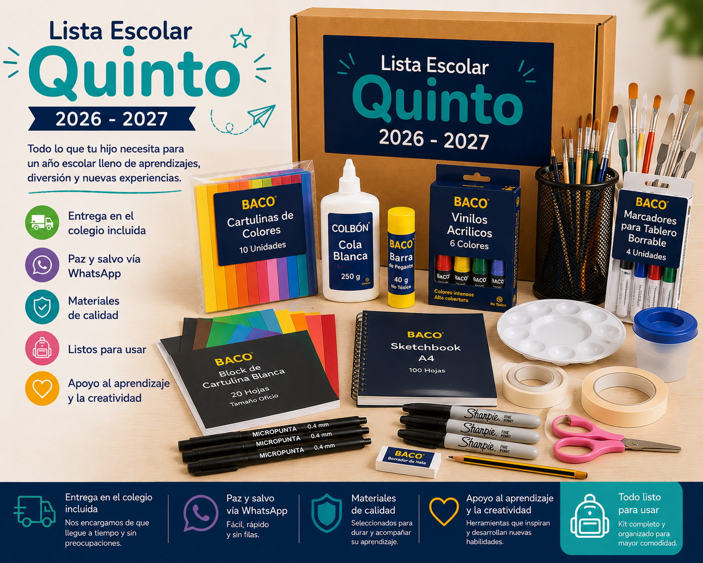 Paquete Colegio Quinto