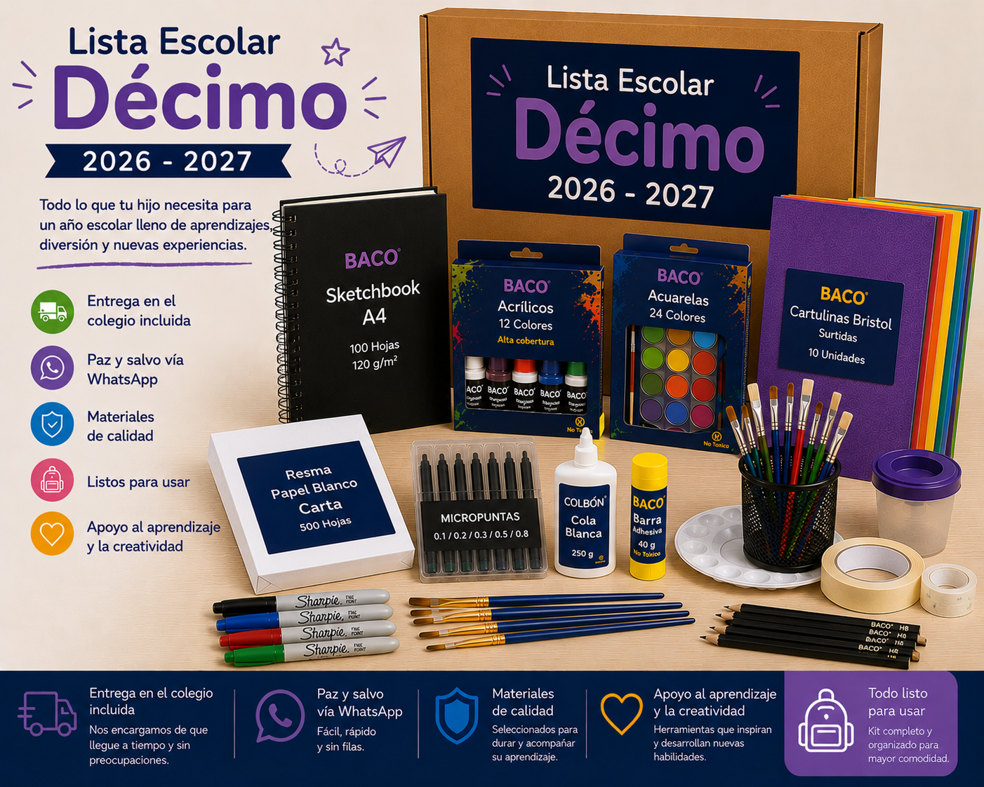 Paquete Colegio Decimo