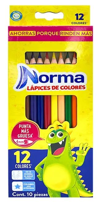 COLOR NORMA 12/10 PUNTA SENCILLA