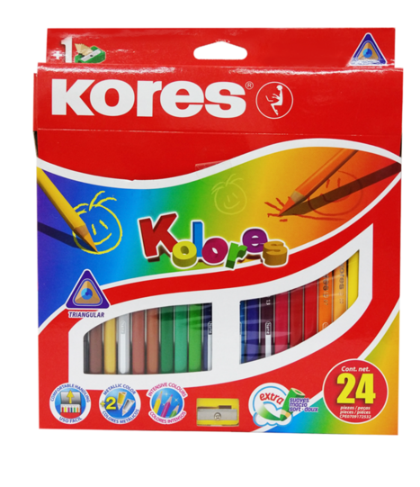 COLOR KORES PUNTA SENCILLA X 24