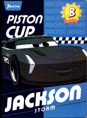 Cuaderno niño cuadritos tipo B 100 hojas JACKSON STORM CARS