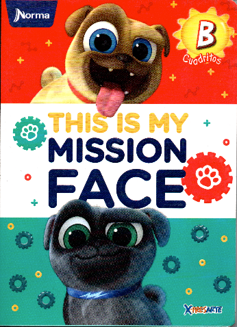 Cuaderno niño cuadritos tipo B 100 hojas THIS IS MY MISSION FACE