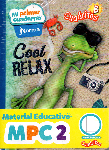 Cuaderno niño cuadritos tipo B 100 hojas COOL RELAX