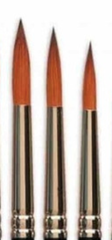 Set x 3 pinceles redondos para acrilico