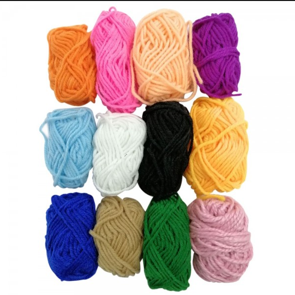 Lana madeja escolar colores surtidos