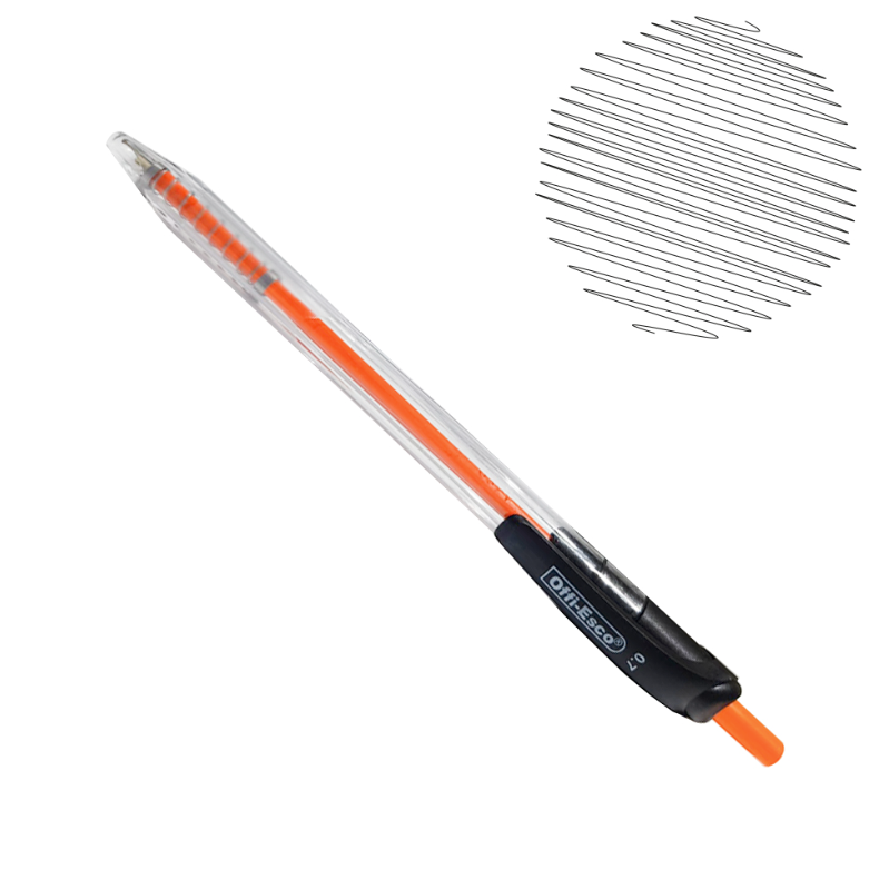 Esfero semigel punta fina offiesco Rojo oe-052f