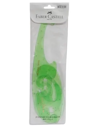 Set x 3 curvigrafo faber