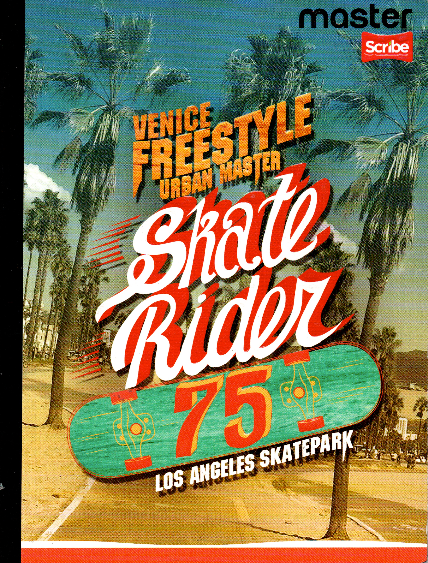 Cuaderno niño ferrocarril 50 hojas SKATE RIDER