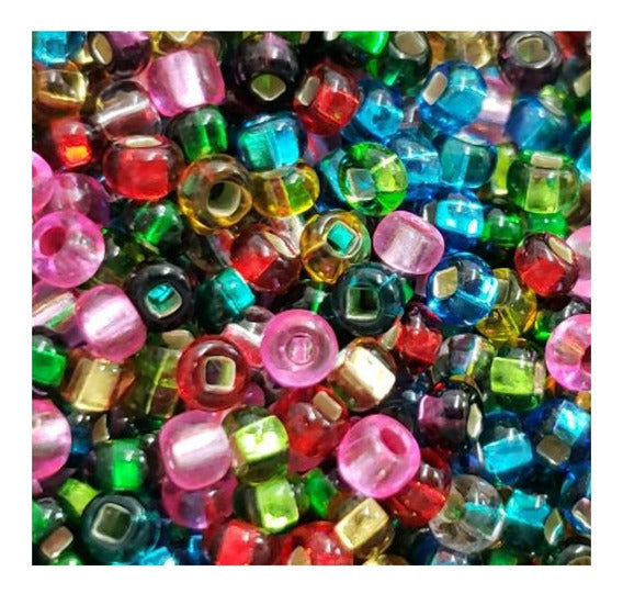 Chaquira de colores x 50 unidades