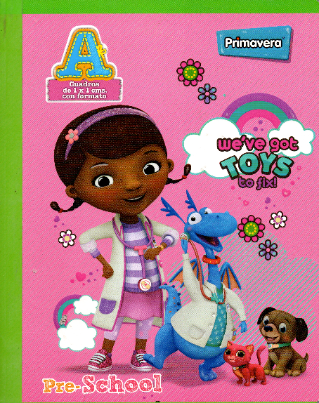 Cuaderno niño cuadritos tipo b 100 hojas DRA JUGUETES