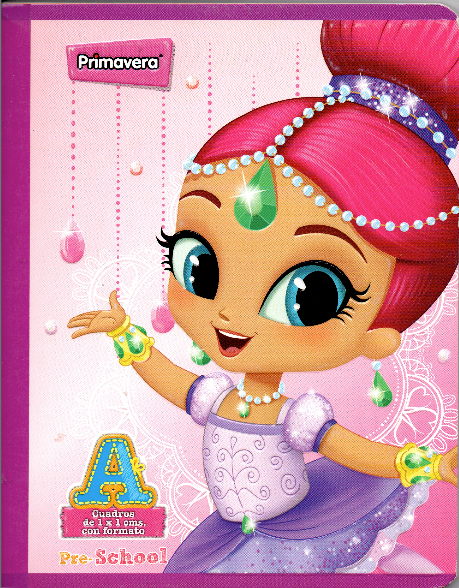 Cuaderno niña cuadritos tipo A 100 hojas GENIO BAILARINA