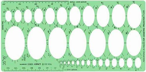 plantilla plastica ovalos