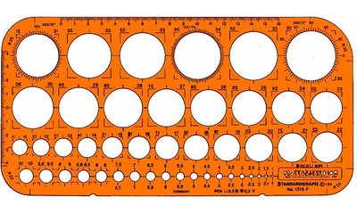 plantilla plastica circulos