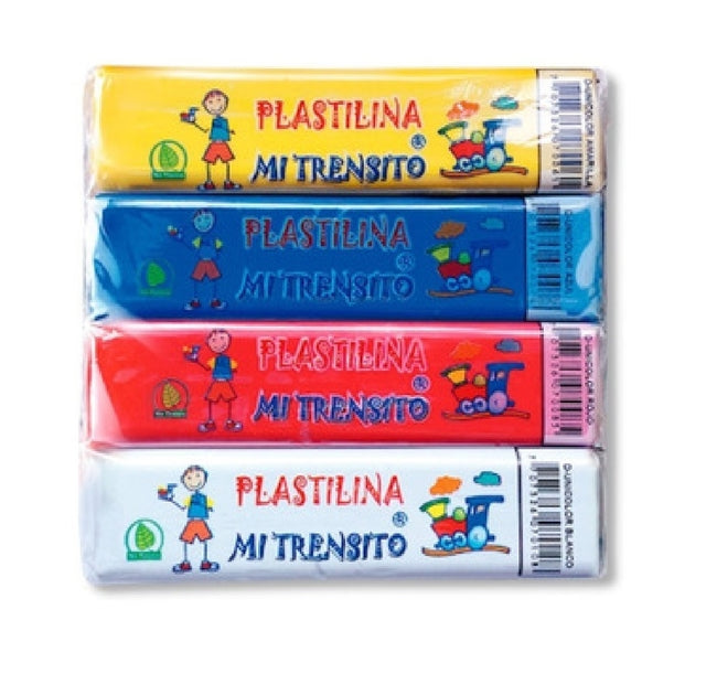 Plastilina barra mi trencito larga x 12