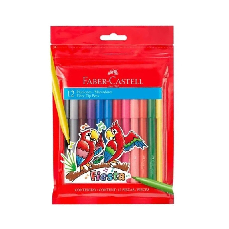 Plumones Faber Fiesta x 12