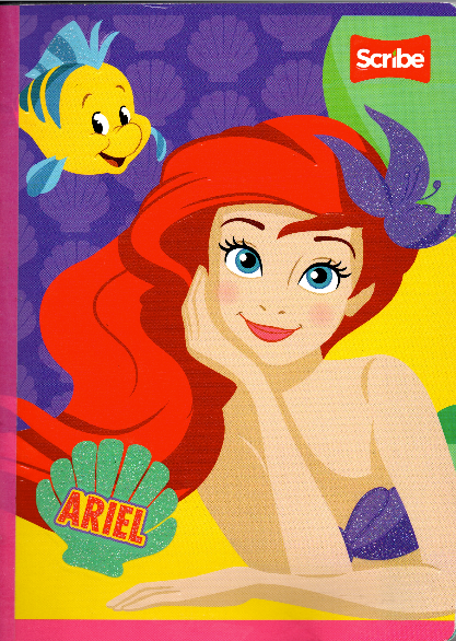 Cuaderno niña cuadriculado 100 hojas SIRENA