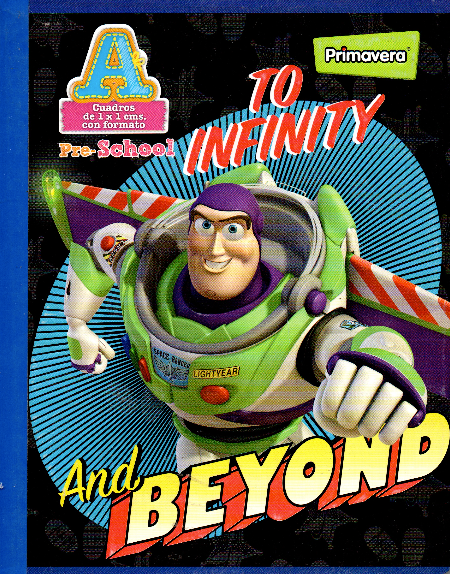 Cuaderno niño cuadritos tipo A 100 hojas TOY STORY