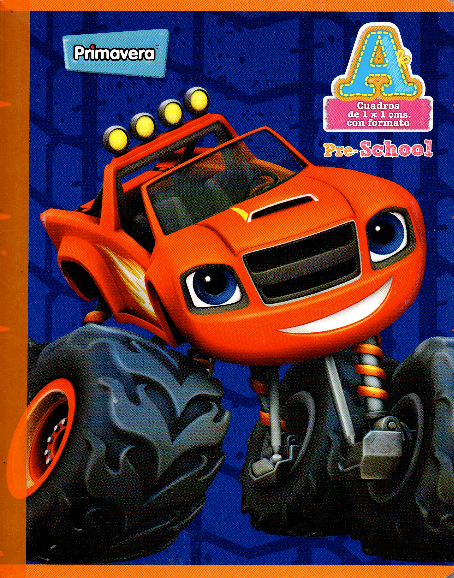Cuaderno niño cuadritos tipo b 100 hojas TRUCK