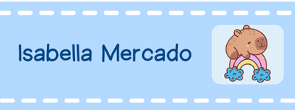 Etiqueta termoadhesiva para ropa x 50 unidades 5 x2,5 cm -