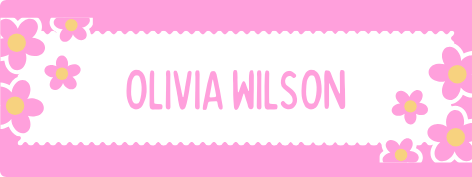 Etiqueta Adhesiva premium para utiles escolares x 120 unidades de 4 x1,5 cm