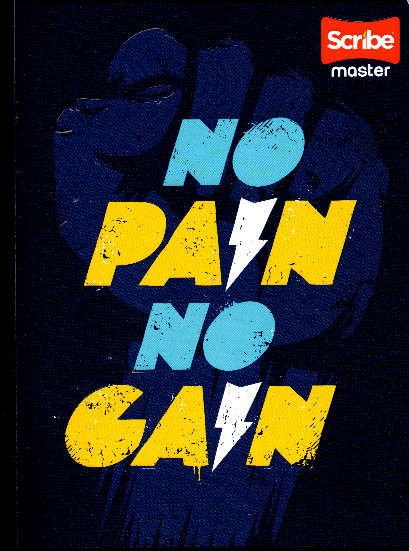 Cuaderno niño ferrocarril 100 hojas No pain no Gain