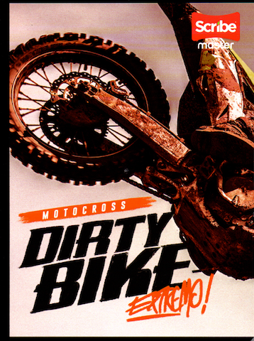Cuaderno niño cuadriculado 100 hojas Dirty bike