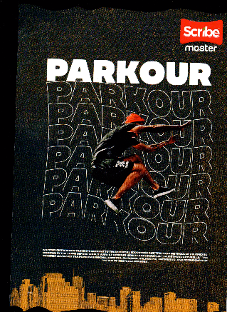 Cuaderno niño cuadriculado 50 hojas Parkour