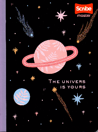 Cuaderno niña ferrocarril 100 hojas The universe is yours