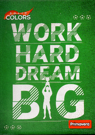 Cuaderno argollado grande 105 masculino cuadriculado pasta dura 100 Work hard dream