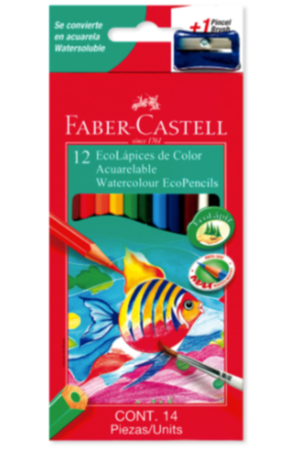 Colores acuareables Faber castell x 12