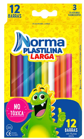 PLASTILINA NORMA LARGA X 12