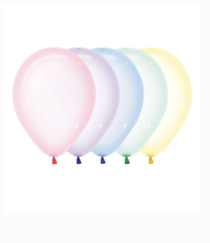 Globos Látex Biodegradables Cristal Neón Surtido