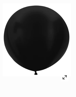 Globos Latex Biodegradables Corriente Negro