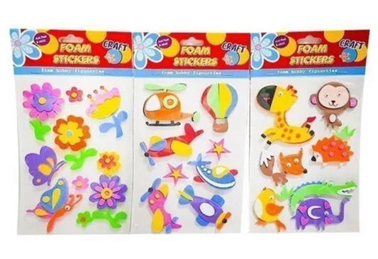 Foami figuras adhesivas paquete