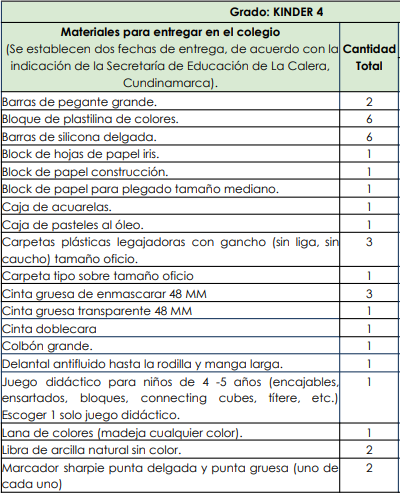 Kinder 4 La colina 2025