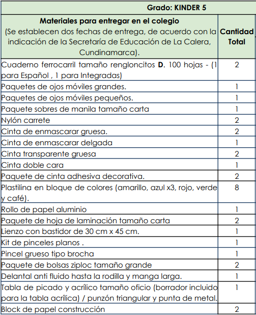 Kinder 5 La colina 2025