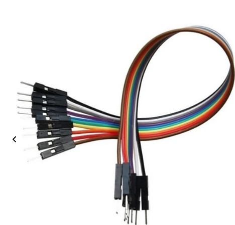 Cable conector / Jumpers dupont Macho Macho 20 cm x 10 un