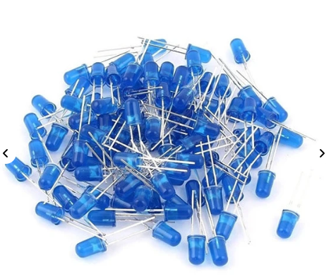 Luz Led Difuso Azul 5mm unidad